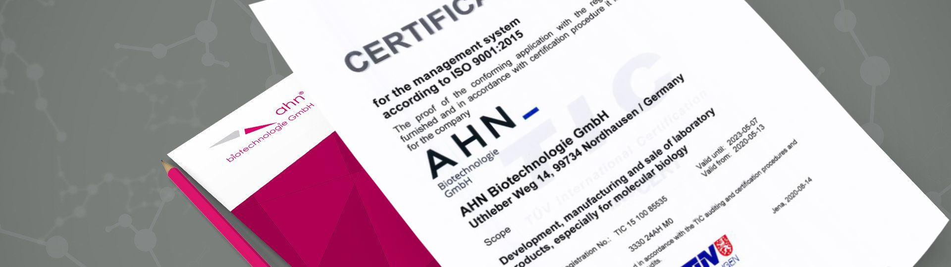 AHN Biotechnologie GmbH|Quality & Certificates